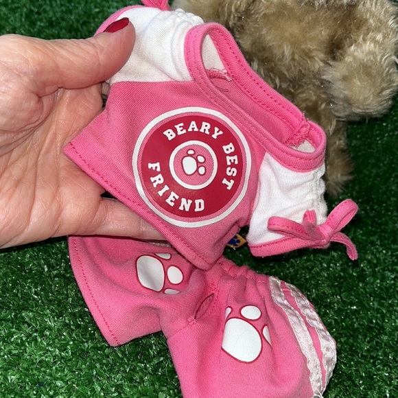 Vintage small Build-A-Bear Buddies Timeless Teddy with outfit shown! SO CUTE - Picture 3 of 8